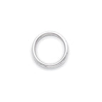 10k White Gold 3mm Milgrain Half Round Wedding Band