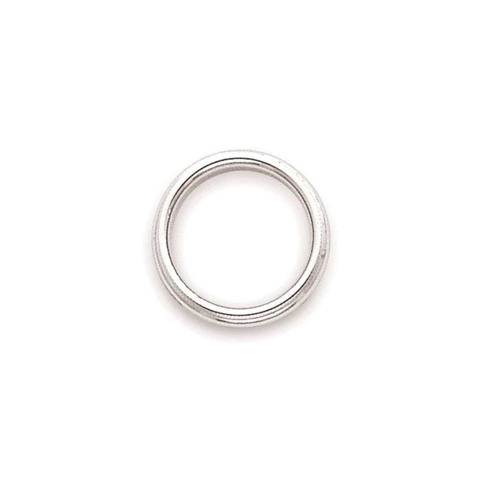 10k White Gold 3mm Milgrain Half Round Wedding Band