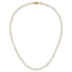 14k 4-5mm White Near-Round Freshwater Cultured Pearl Necklace
