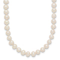 14k 4-5mm White Near-Round Freshwater Cultured Pearl Necklace