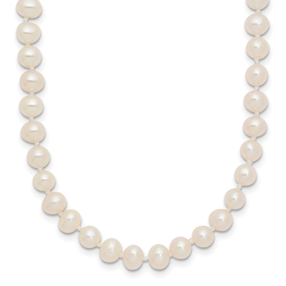 14k 4-5mm White Near-Round Freshwater Cultured Pearl Necklace