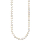 14k 5-6mm White Near-Round Freshwater Cultured Pearl Necklace