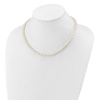 14k 5-6mm White Near-Round Freshwater Cultured Pearl Necklace