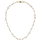 14k 5-6mm White Near-Round Freshwater Cultured Pearl Necklace