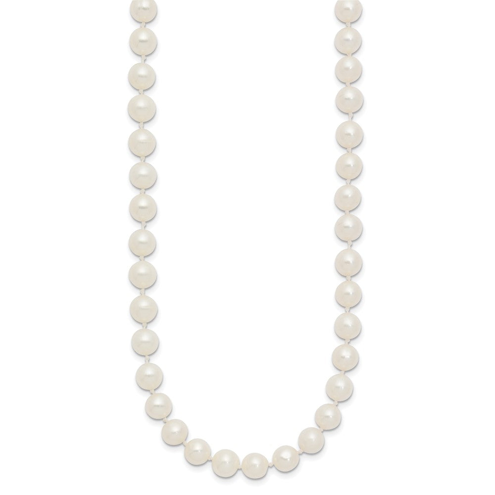 14k 6-7mm White Near-Round Freshwater Cultured Pearl Necklace