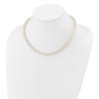 14k 6-7mm White Near-Round Freshwater Cultured Pearl Necklace