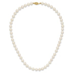 14k 6-7mm White Near-Round Freshwater Cultured Pearl Necklace
