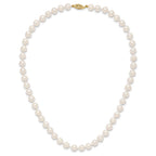 14k 7-8mm White Near-Round Freshwater Cultured Pearl Necklace