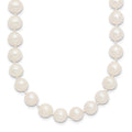 14k 7-8mm White Near-Round Freshwater Cultured Pearl Necklace