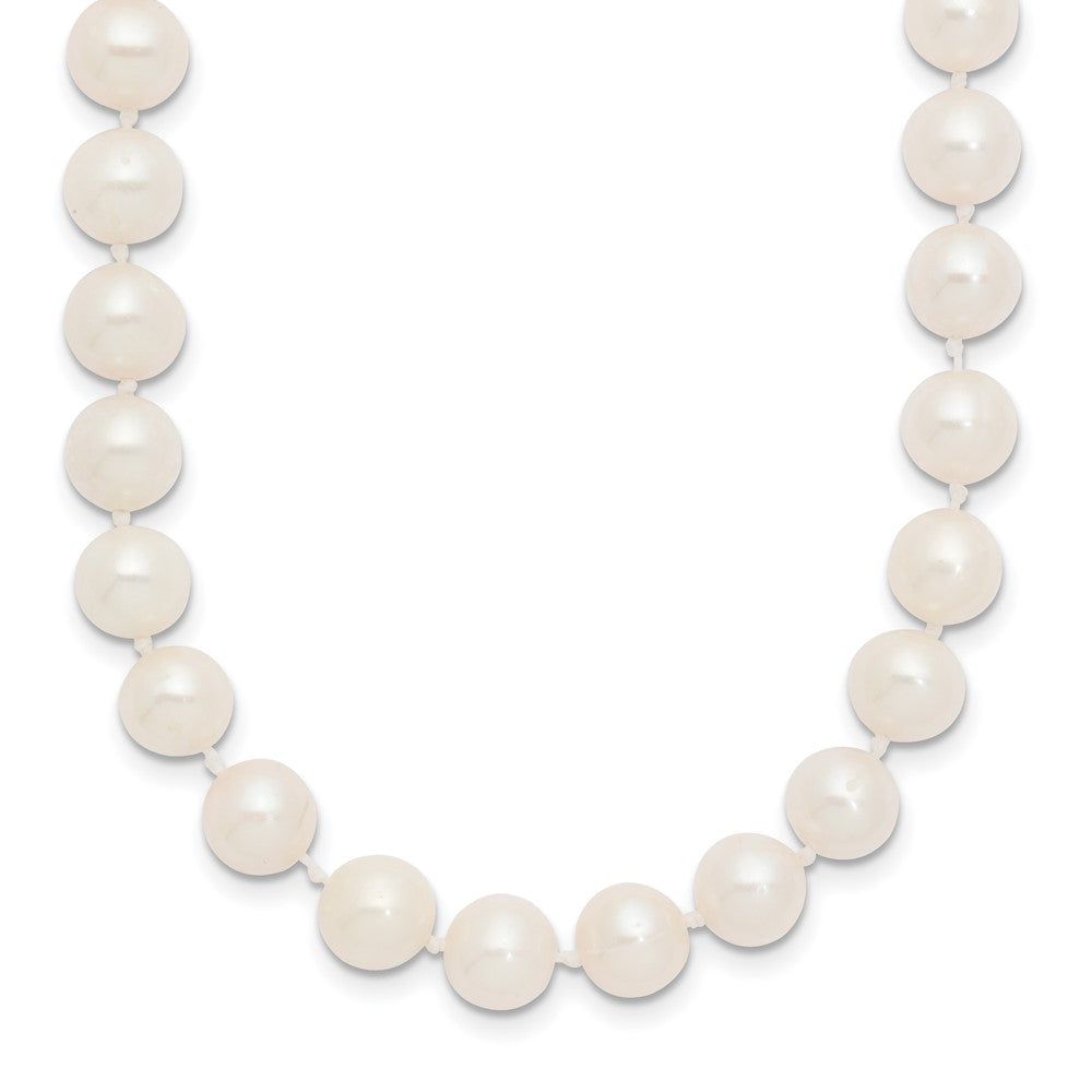 14k 7-8mm White Near-Round Freshwater Cultured Pearl Necklace