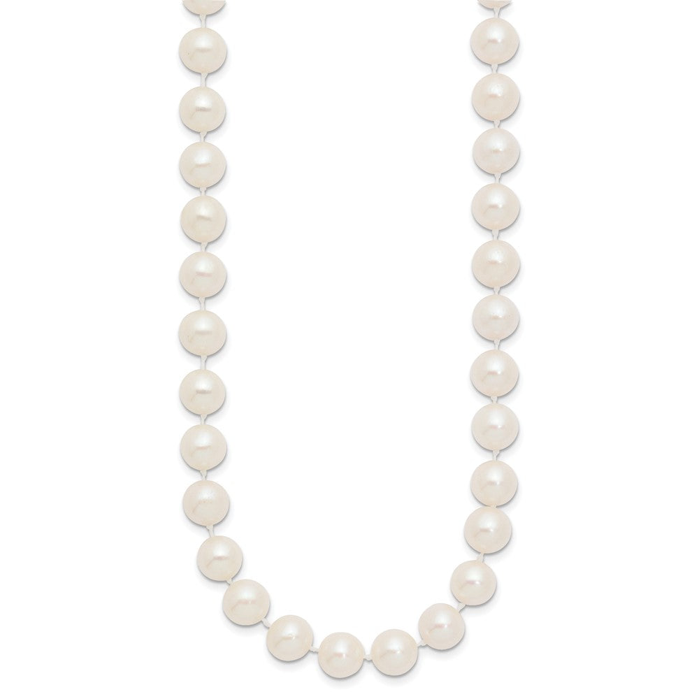 14k 8-9mm White Near-Round Freshwater Cultured Pearl Necklace