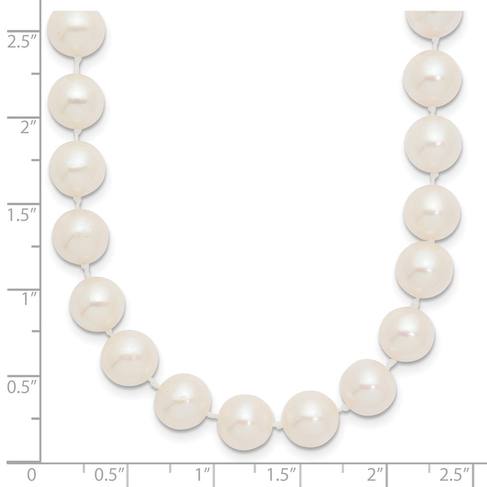 14k 8-9mm White Near-Round Freshwater Cultured Pearl Necklace