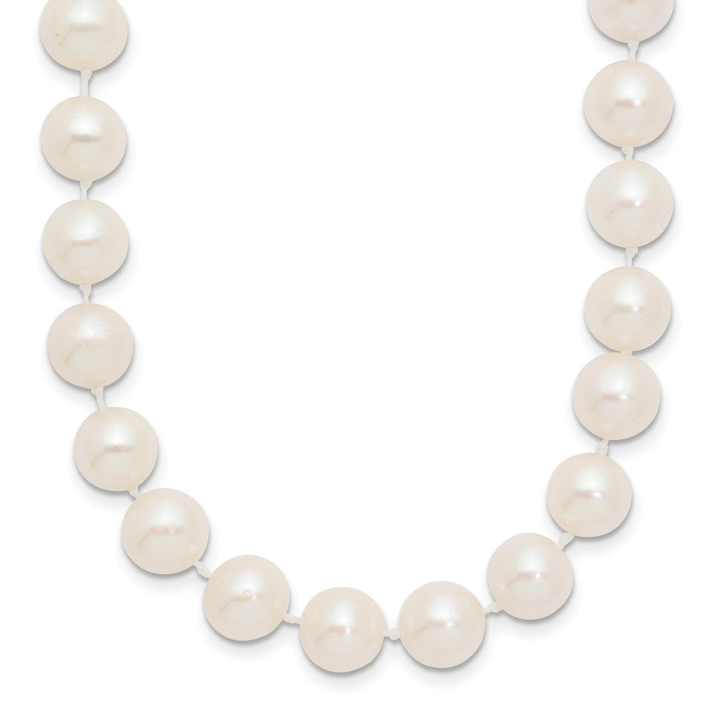 14k 8-9mm White Near-Round Freshwater Cultured Pearl Necklace