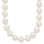 14k 9-10mm White Near-Round Freshwater Cultured Pearl Necklace