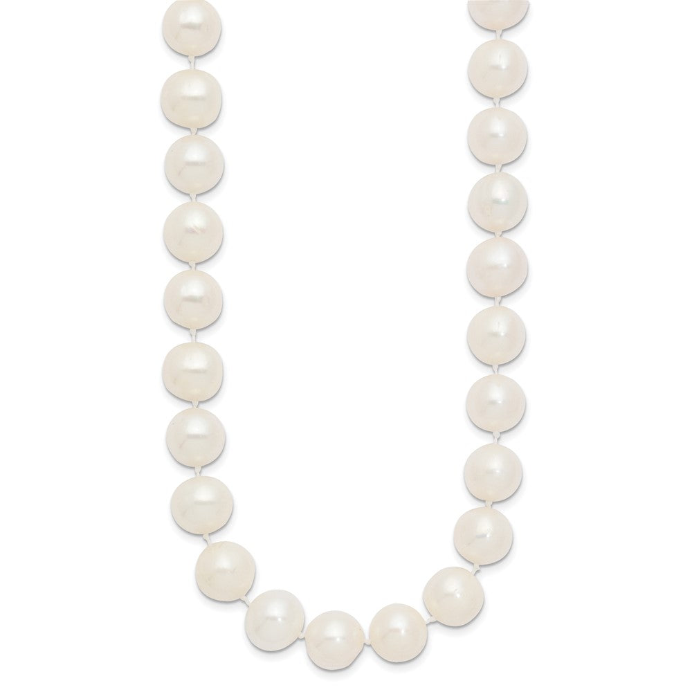 14k 10-11mm White Near-Round Freshwater Cultured Pearl Necklace