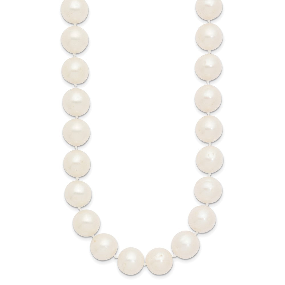 14k 11-12mm White Near-Round Freshwater Cultured Pearl Necklace