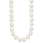 14k 11-12mm White Near-Round Freshwater Cultured Pearl Necklace