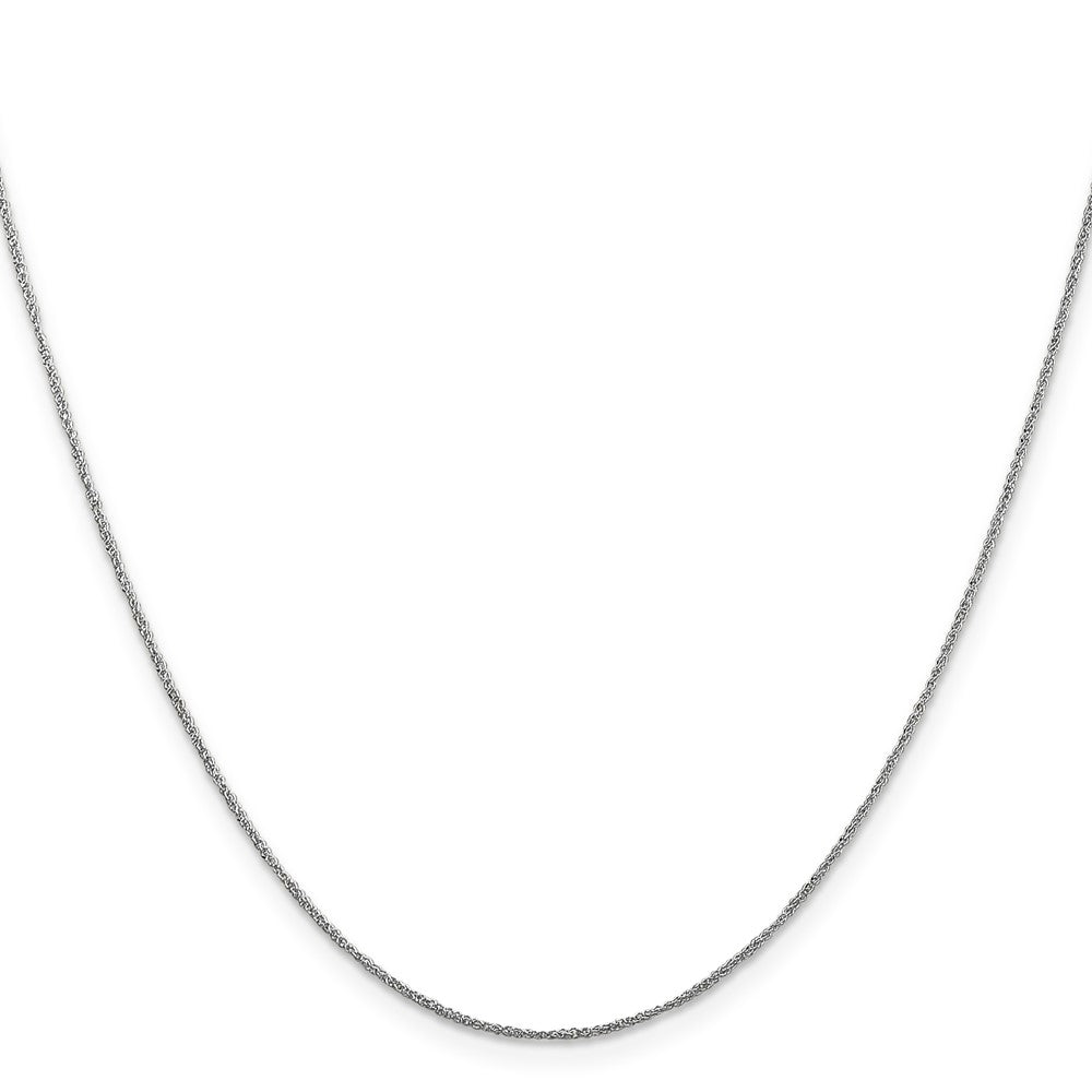14K White Gold .70mm Ropa with Spring Ring Clasp Chain