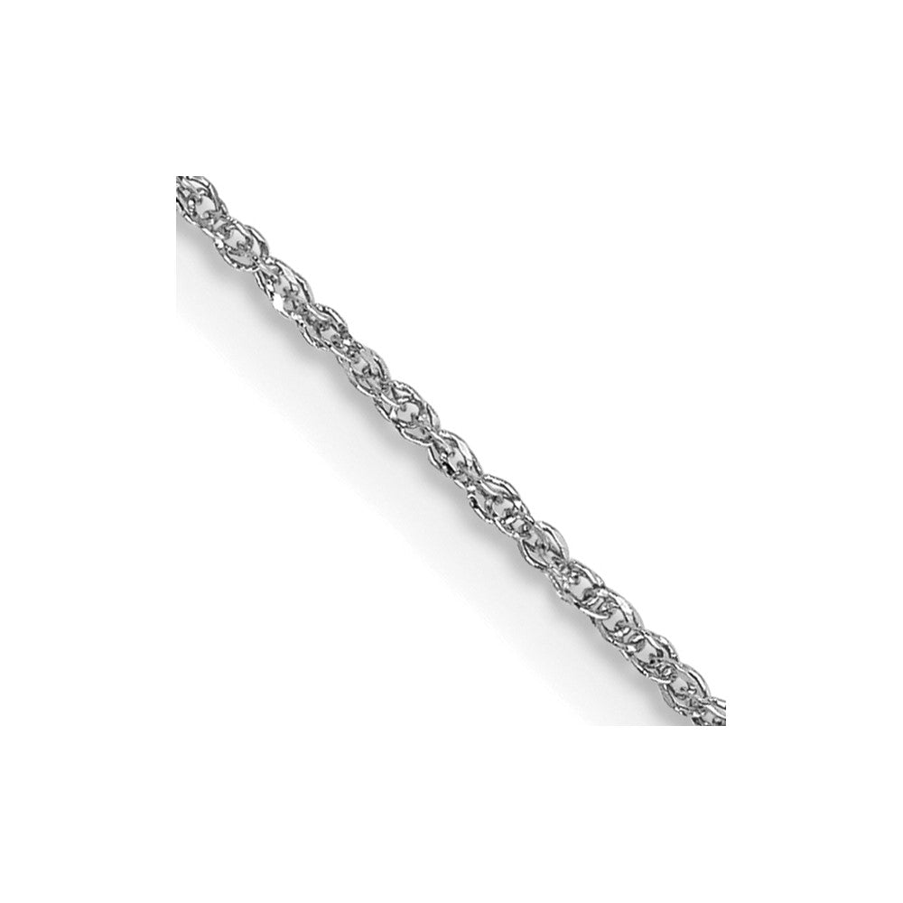 14K White Gold .70mm Ropa with Spring Ring Clasp Chain