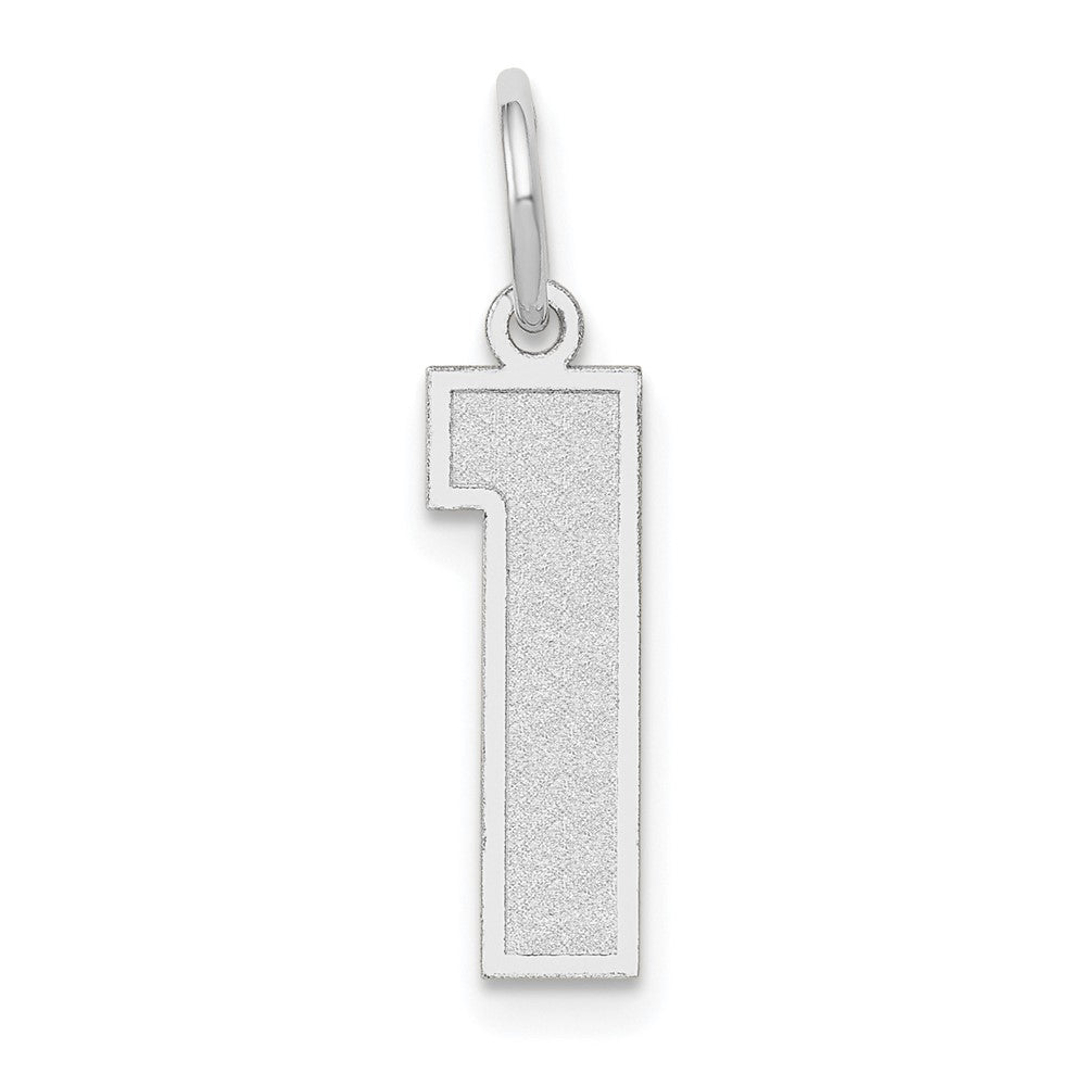14kw Medium Satin Number 1 Charm
