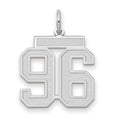 14kw Medium Satin Number 96 Charm