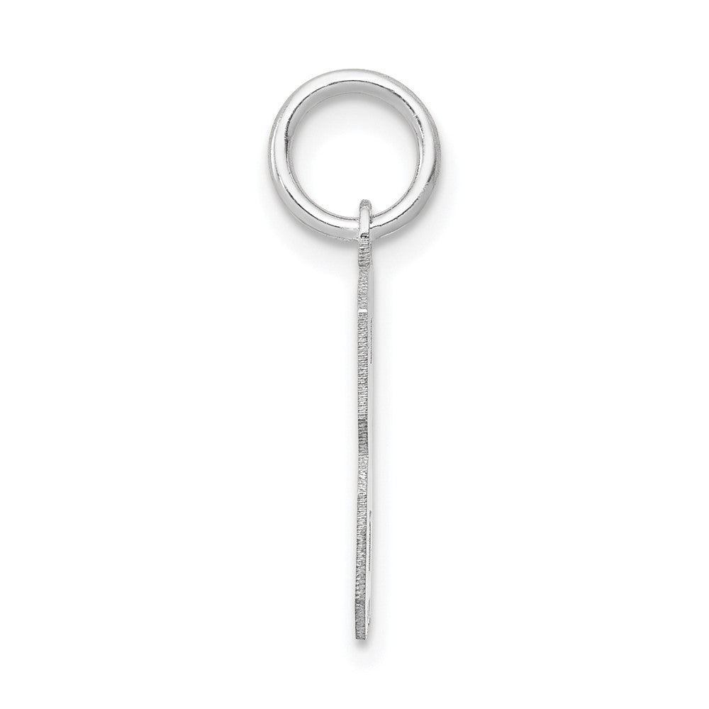 14kw Small Satin Number 3 Charm