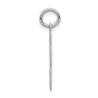 14kw Small Satin Number 53 Charm