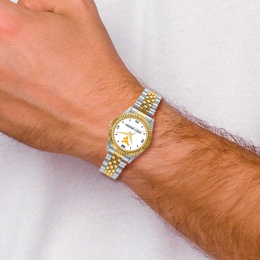 LogoArt West Virginia University Pro Two-tone Gents Quartz Watch