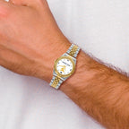 LogoArt West Virginia University Pro Two-tone Gents Quartz Watch