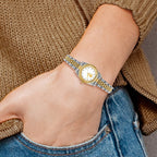 LogoArt West Virginia University Pro Two-tone Ladies Quartz Watch