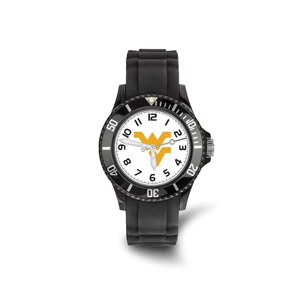 LogoArt West Virginia University Scholastic Silicone Strap Quartz Watch