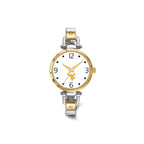 LogoArt West Virginia University Elegant Ladies Two-tone Quartz Bracelet Watch
