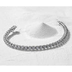 14k White Gold Complete 1 carat Round AA Diamond 4-prong 7 inch Tennis Bracelet