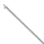 14k White Gold Complete 2.09 carat Round AA Diamond 4-prong 7 inch Tennis Bracelet