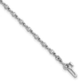 14k White Gold Complete 7/8 carat Round VS Diamond 2-prong 7 inch Tennis Bracelet
