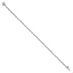 14k White Gold Complete 1.4 carat Round VS Diamond 2-prong 7 inch Tennis Bracelet