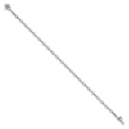 14k White Gold Complete 2.25 carat Round VS Diamond 2-prong 7 inch Tennis Bracelet