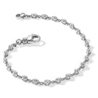 14k White Gold Complete 2.25 carat Round AA Diamond 2-prong 7 inch Tennis Bracelet
