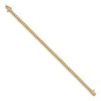 14k Complete 0.93 carat Round A Diamond Fancy Spiral 7 inch Tennis Bracelet