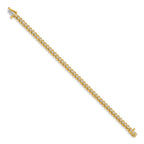 14k Complete 1.4 carat Round VS Diamond Fancy Spiral 7 inch Tennis Bracelet