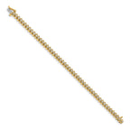 14k Complete 1.95 carat Round A Diamond Fancy Spiral 7 inch Tennis Bracelet