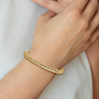 14k Complete 1.95 carat Round AA Diamond Fancy Spiral 7 inch Tennis Bracelet