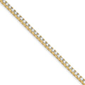 14ky 7.00ctw. Colorless Moissanite 4 Prong Tennis Bracelet
