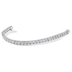 14kw 7.00ctw. Colorless Moissanite 4 Prong Tennis Bracelet