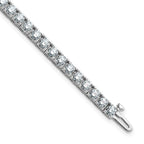 14kw 7.00ctw. Colorless Moissanite 4 Prong Tennis Bracelet