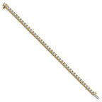 14ky 7.00ctw. Near Colorless Moissanite 4 Prong Tennis Bracelet