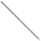 14kw 9.00ctw. Near Colorless Moissanite 4 Prong Tennis Bracelet