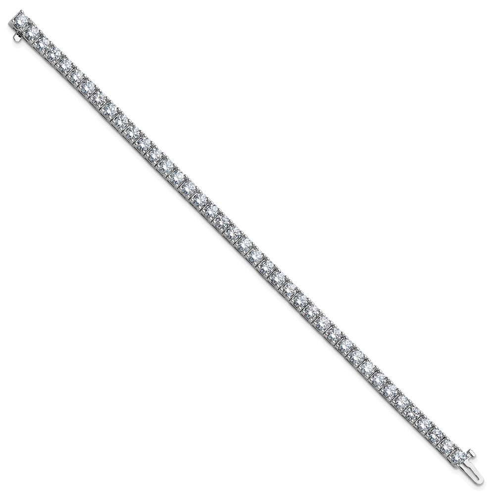 14kw 9.00ctw. Near Colorless Moissanite 4 Prong Tennis Bracelet