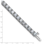 14kw 9.00ctw. Near Colorless Moissanite 4 Prong Tennis Bracelet