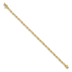 14k 1/2 carat Lab Grown Diamond VS/SI+ G+ Complete Fancy Link Tennis Bracelet